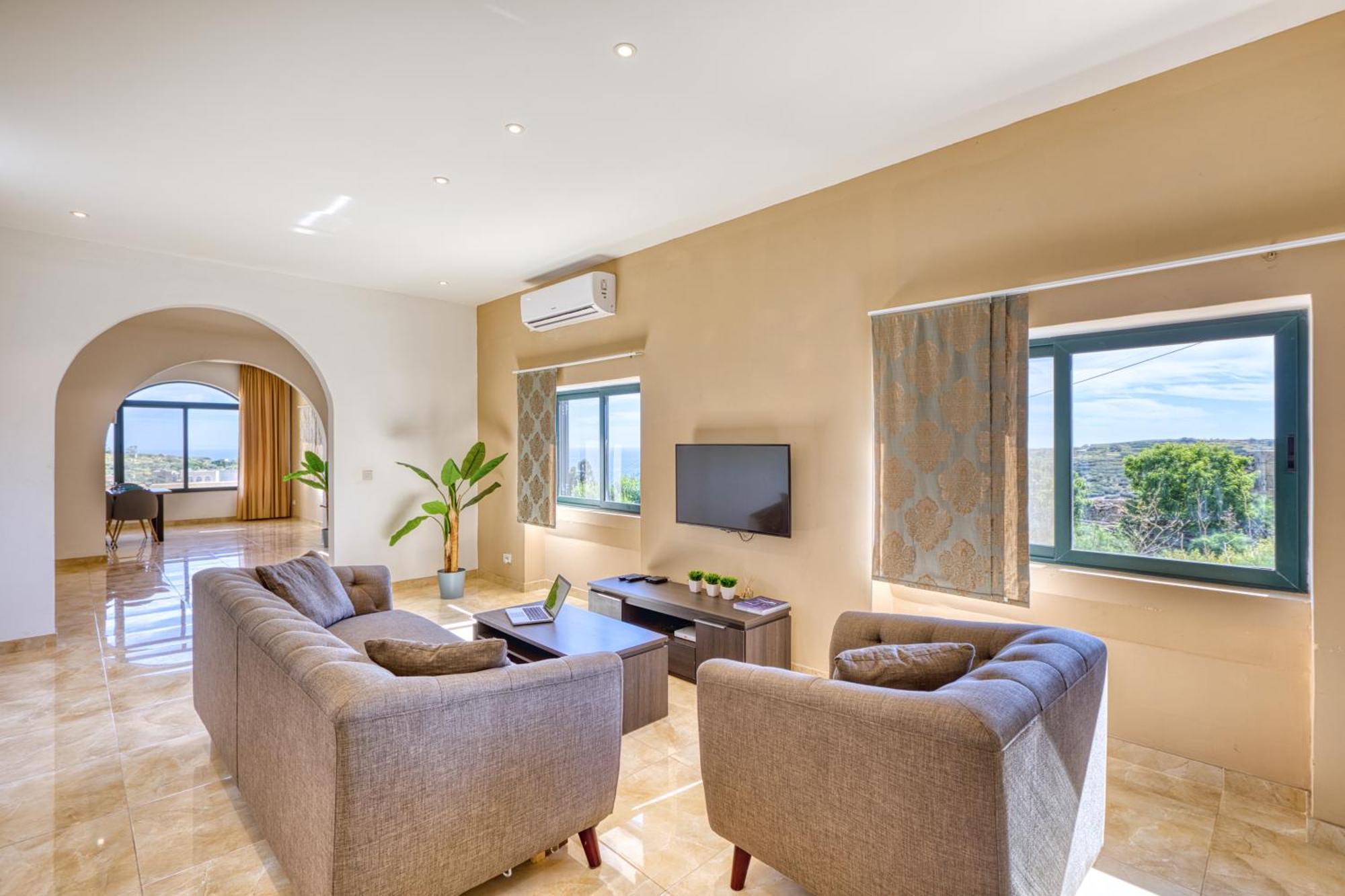 Spacious, Bright, Valley & Sea View Maisonette ซากฮรา ภายนอก รูปภาพ